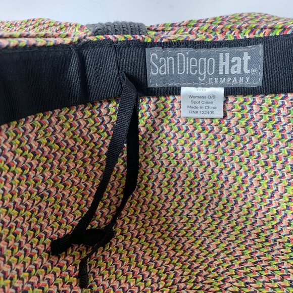 San Diego Hat Co. Womens Multicolor Wide 5.75" Brim Floppy Sun Hat SZ OS - Picture 6 of 9
